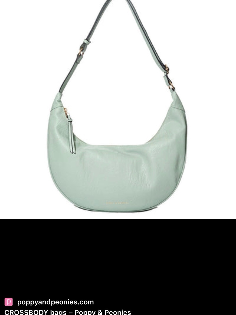 POPPY & PEONIES OVER THE MOON BAG 🌙🌿 MINT - cross body & hobo style